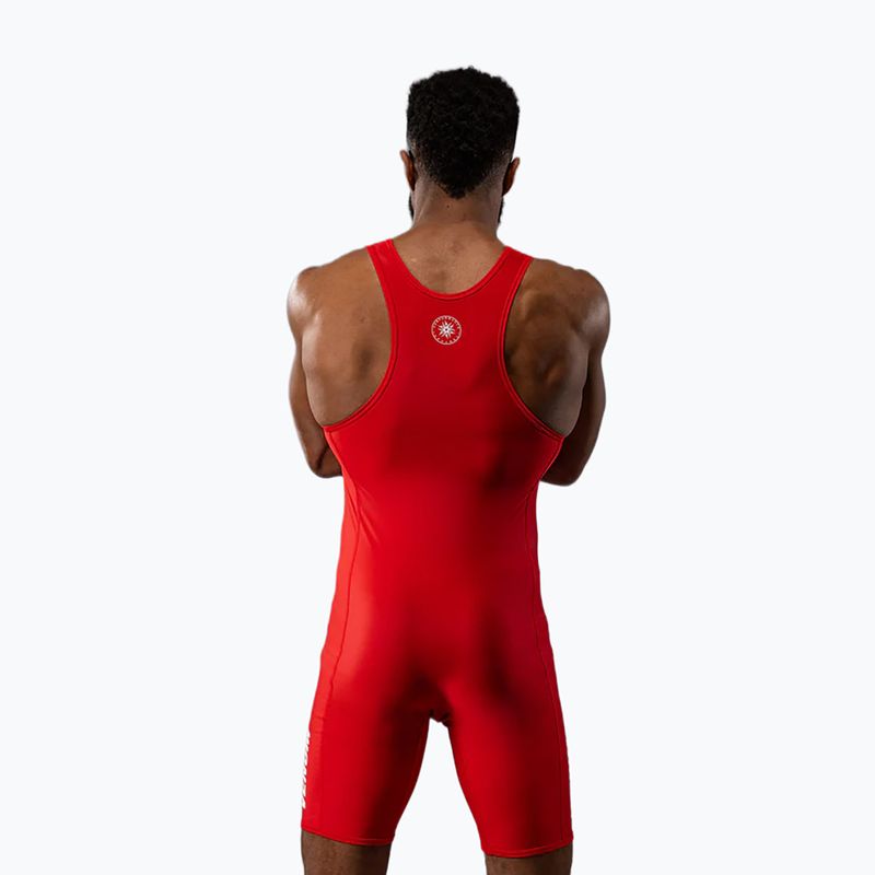 Pánska kombinéza Venum Challenger Wrestling Singlet red 2
