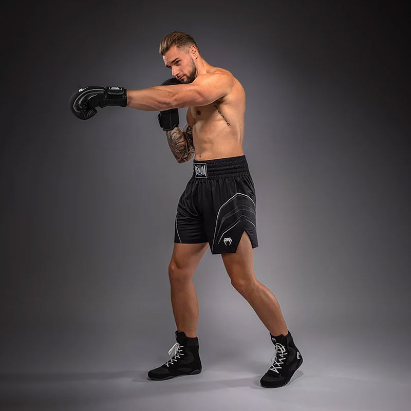 Pánske boxerské šortky Venum Streamline Boxing black/white 4