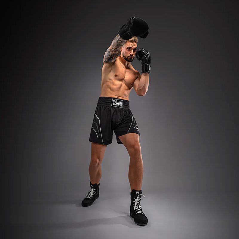Pánske boxerské šortky Venum Streamline Boxing black/white 5