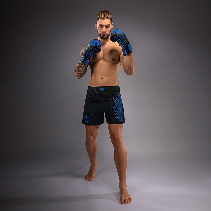 Pánske tréninkové šortky Venum Thunder Dragon Black/Royal Blue 2