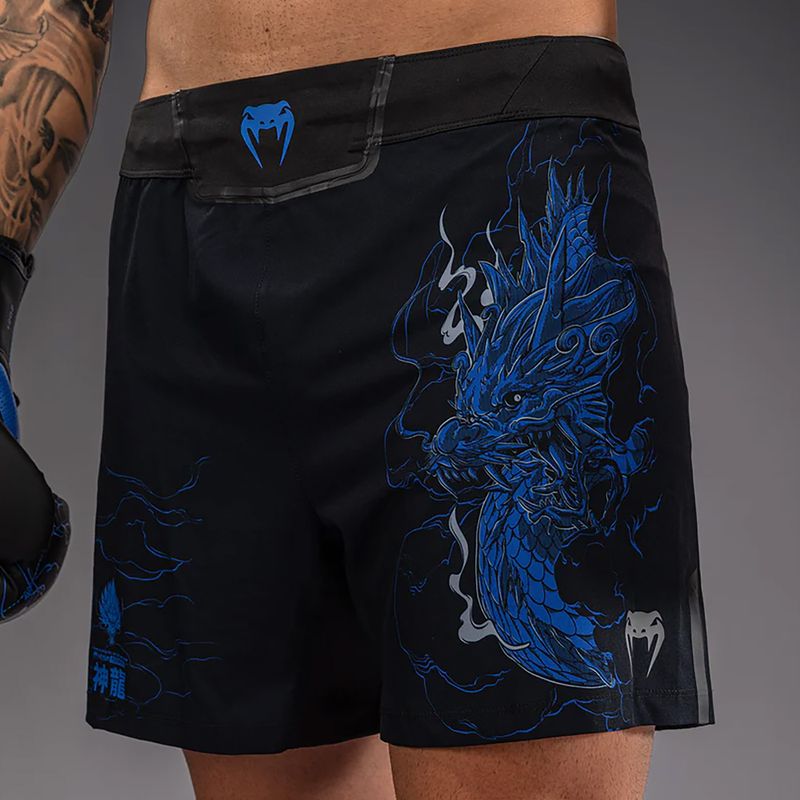 Pánske tréninkové šortky Venum Thunder Dragon Black/Royal Blue 6