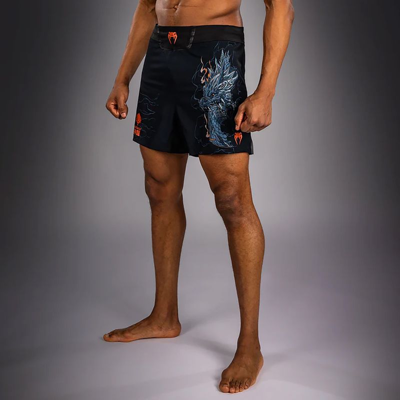 Pánske tréninkové šortky Venum Thunder Dragon Black/Grey/Copper 4