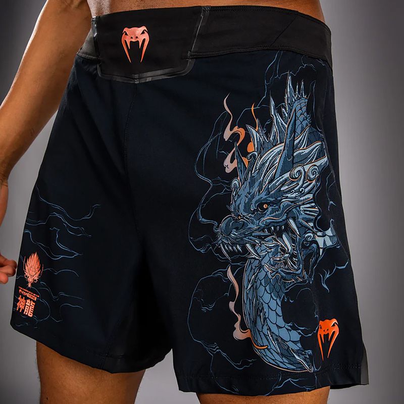Pánske tréninkové šortky Venum Thunder Dragon Black/Grey/Copper 5