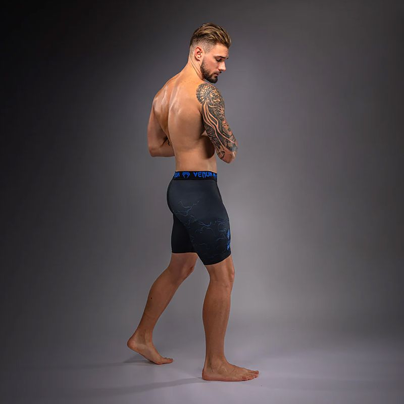 Pánske tréninkové šortky Venum Thunder Dragon Vale Tudo Black/Royal Blue 4