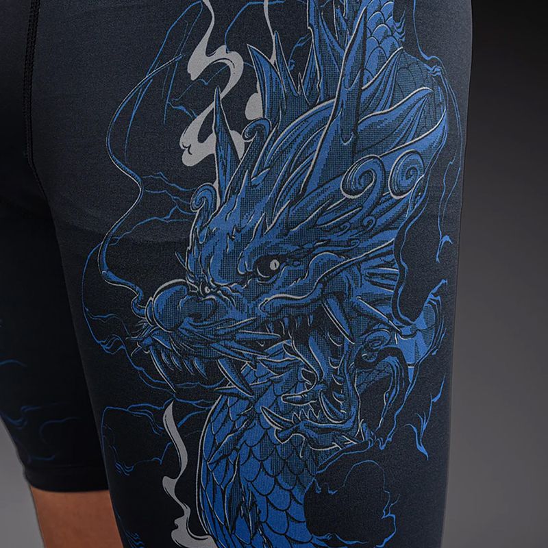 Pánske tréninkové šortky Venum Thunder Dragon Vale Tudo Black/Royal Blue 6