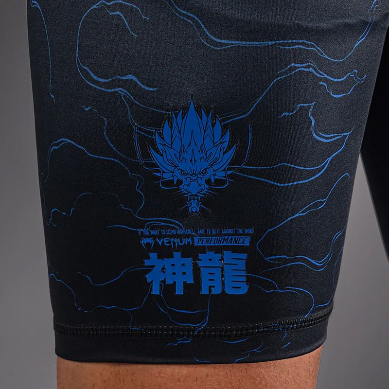 Pánske tréninkové šortky Venum Thunder Dragon Vale Tudo Black/Royal Blue 7
