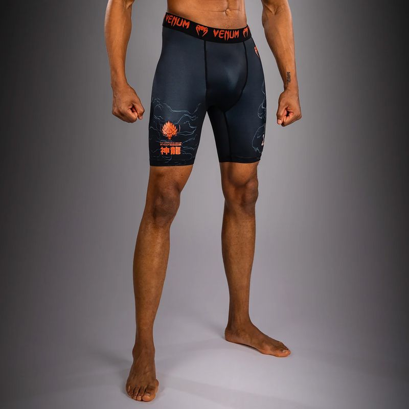 Pánske tréninkové šortky Venum Thunder Dragon Vale Tudo Black/Grey/Copper 5