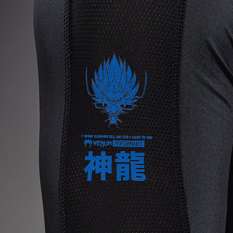 Pánsky rashguard s dlhým rukávom Venum Thunder Dragon black/royal blue 6
