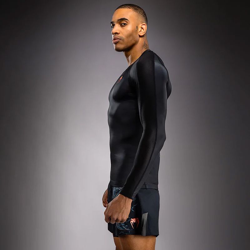 Pánsky rashguard s dlhým rukávom Venum Thunder Dragon black/grey/copper 4