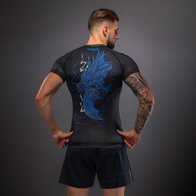 Pánsky rashguard Venum Thunder Dragon black/royal blue 2