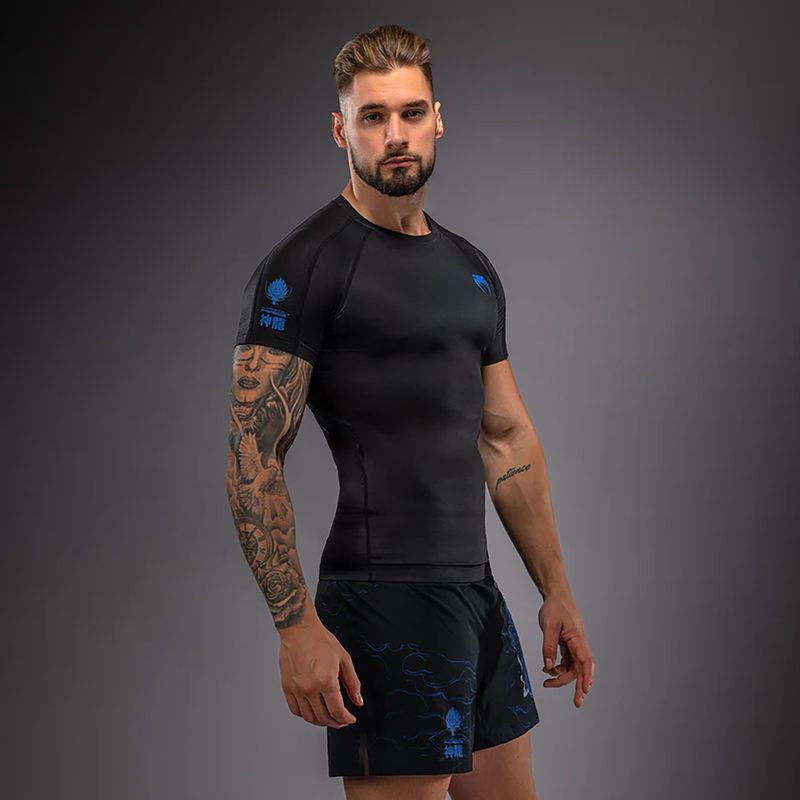 Pánsky rashguard Venum Thunder Dragon black/royal blue 3