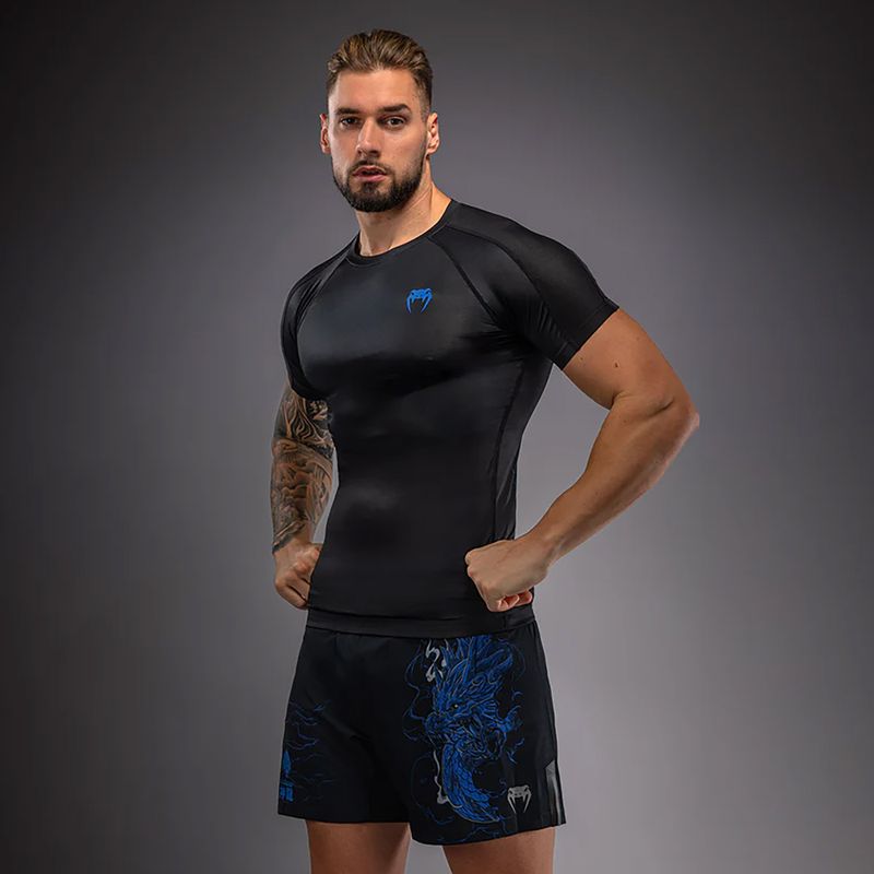 Pánsky rashguard Venum Thunder Dragon black/royal blue 4