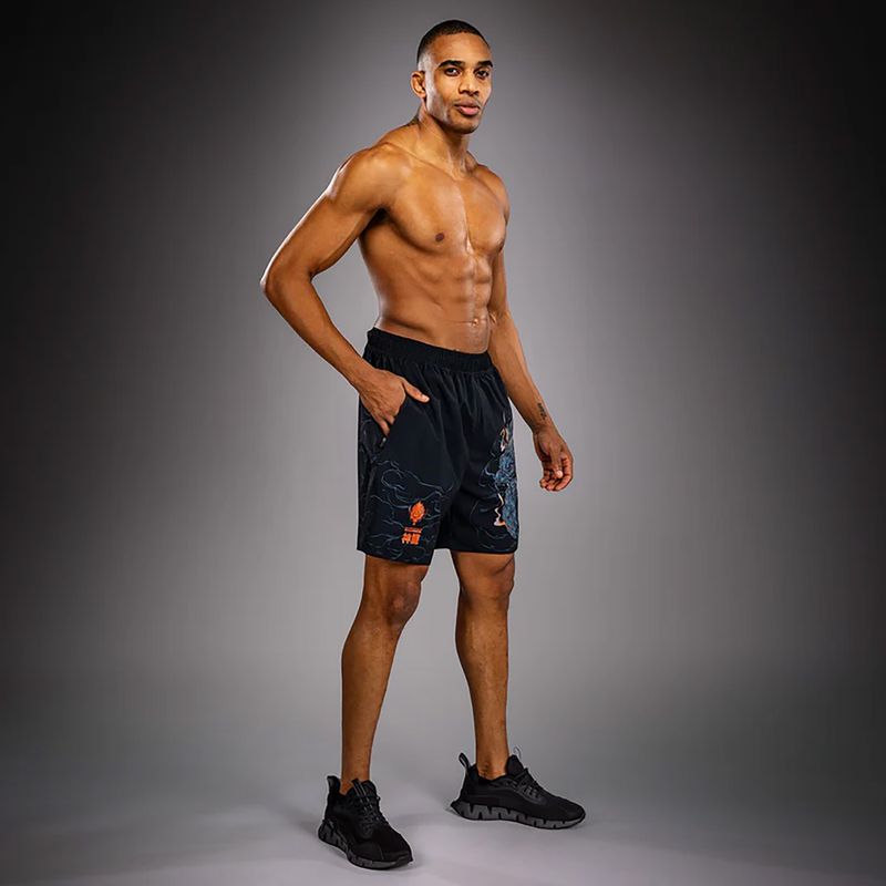 Pánske tréninkové šortky Venum Thunder Dragon Training Black/Grey/Copper 2