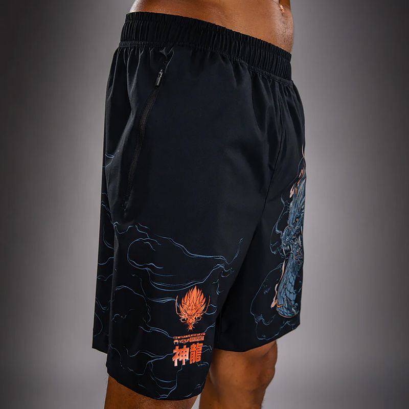 Pánske tréninkové šortky Venum Thunder Dragon Training Black/Grey/Copper 7