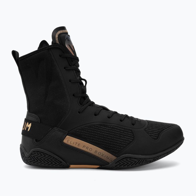 Boxerské topánky Venum Elite Neo Boxing black/gold 2