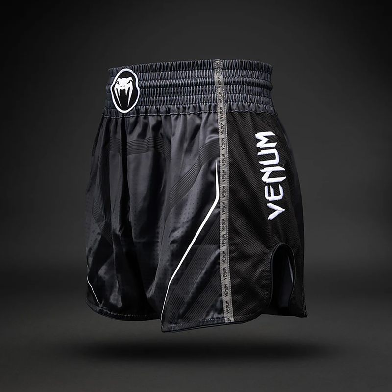 Tréningové šortky Venum Stealth Muay Thai black/white 4