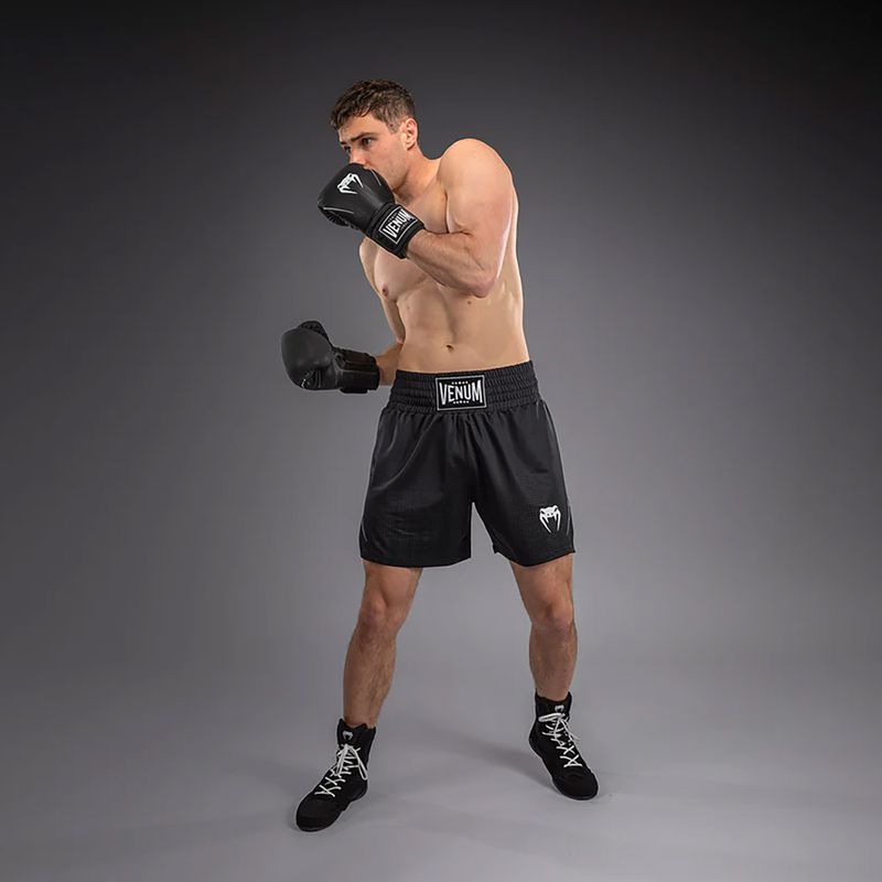 Pánske boxerské šortky Venum Stealth Boxing black/white 2