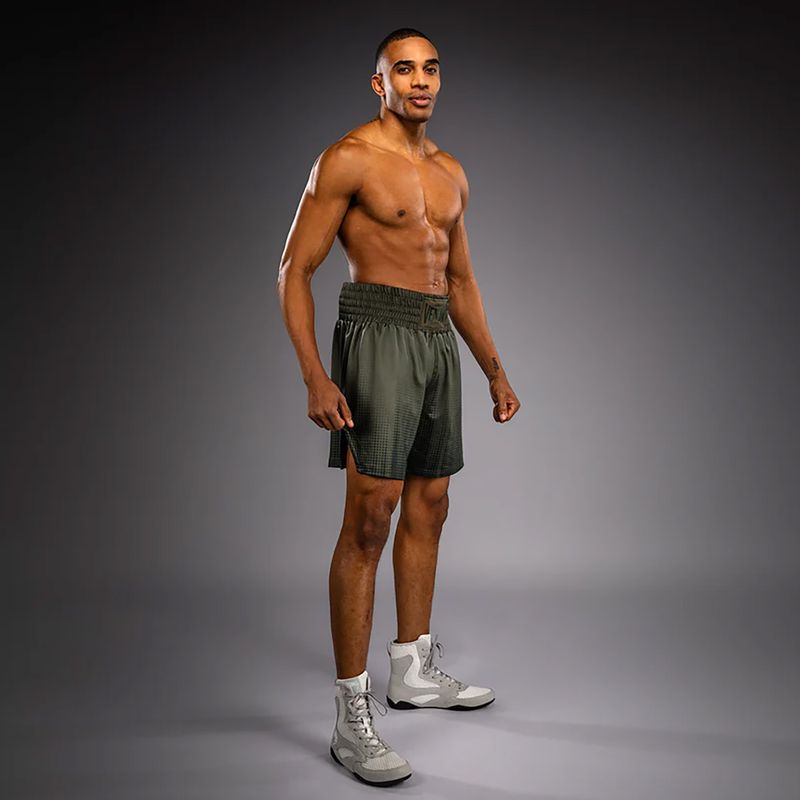 Pánske boxerské šortky Venum Stealth Boxing Khaki/Dark Green 2