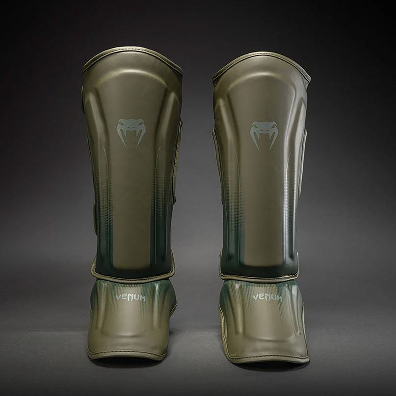 Chrániče holení a chodidiel Venum Stealth Shin khaki/dark green 2