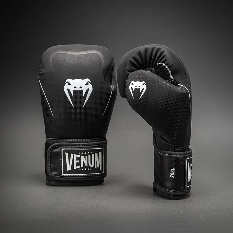 Boxerské rukavice Venum Stealth Boxing black/white 2