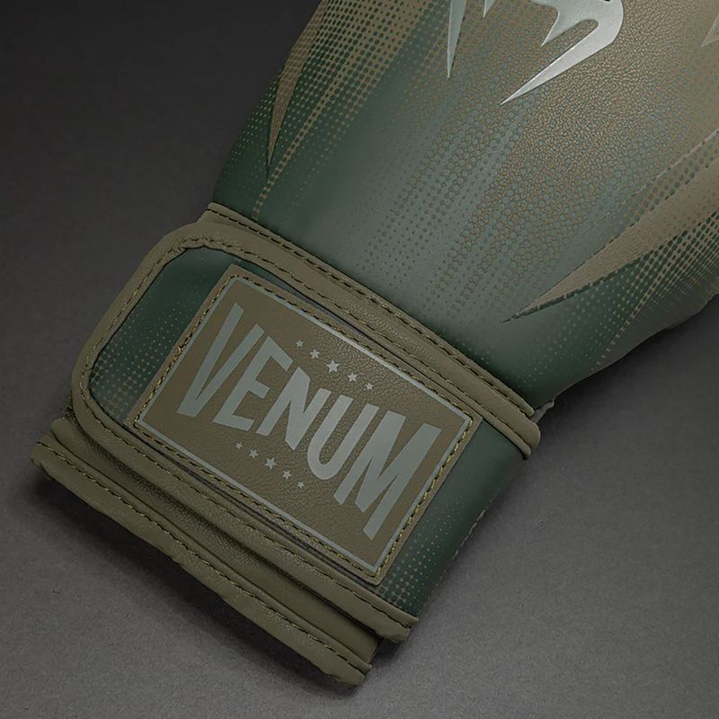 Boxerské rukavice Venum Stealth Boxing khaki/dark green 3