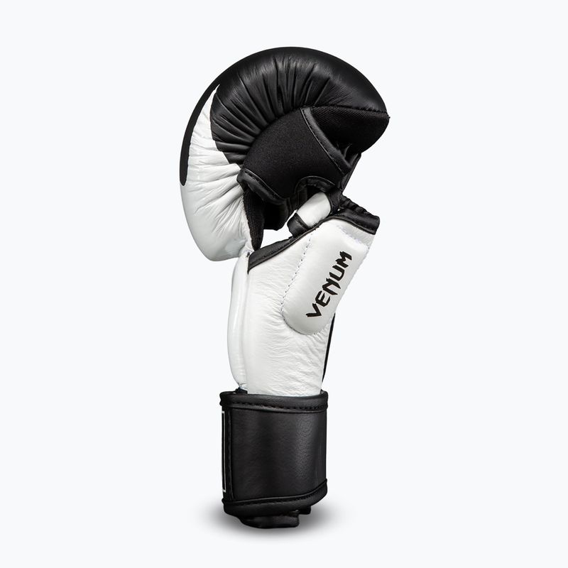 Rukavice MMA Venum Attack 2.0 Sparring Leather black/white 3