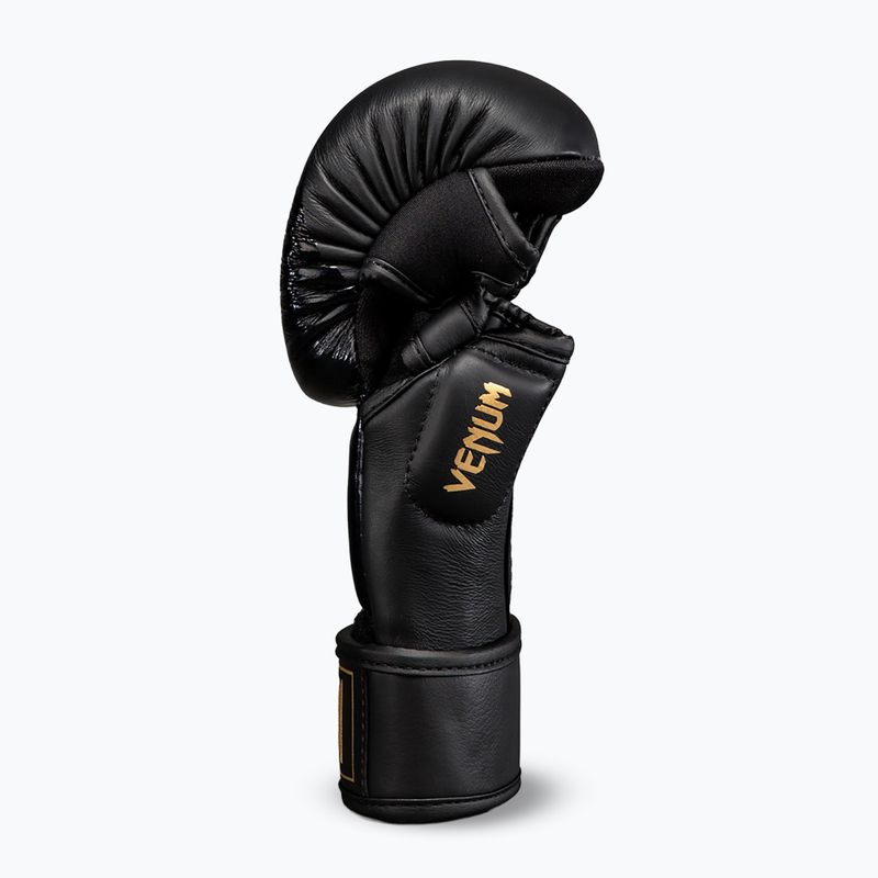 Rukavice MMA Venum Attack 2.0 Sparring Leather black/gold 3