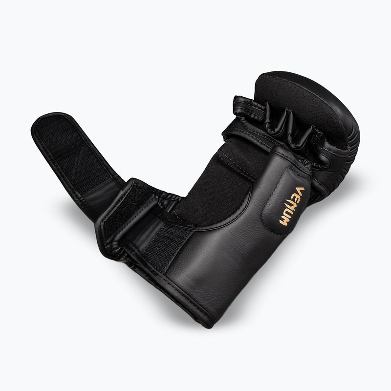 Rukavice MMA Venum Attack 2.0 Sparring Leather black/gold 4