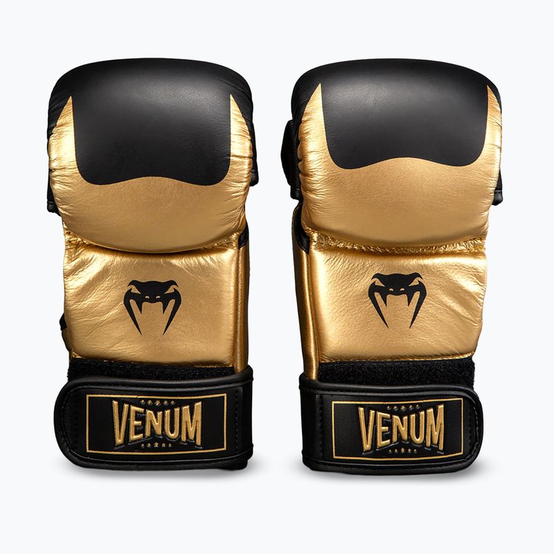Rukavice MMA Venum Attack 2.0 Sparring Leather gold/black 2