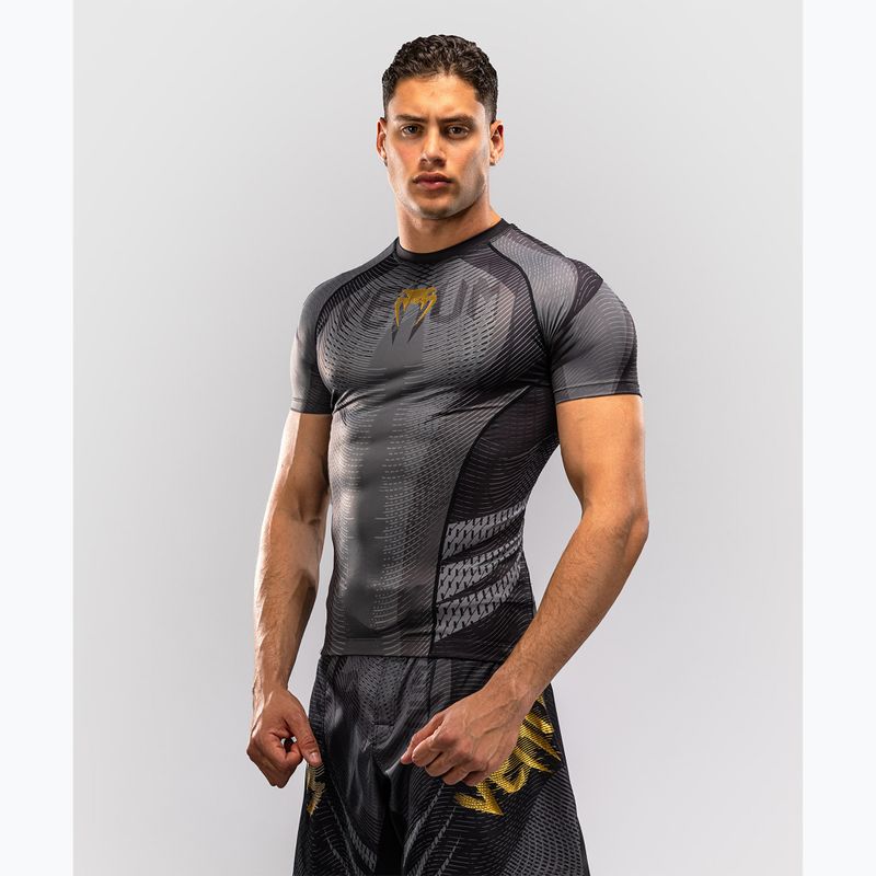 Pánsky rashguard Venum Galactic 3.0 Rashguard SS black/gold 3