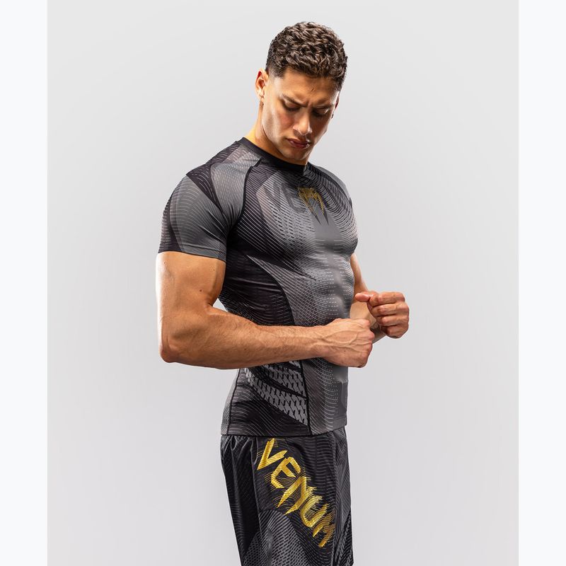 Pánsky rashguard Venum Galactic 3.0 Rashguard SS black/gold 4