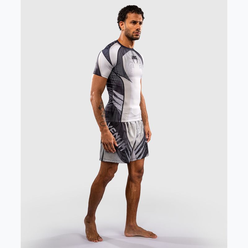 Pánsky rashguard Venum Galactic 3.0 Rashguard SS off white/black 2
