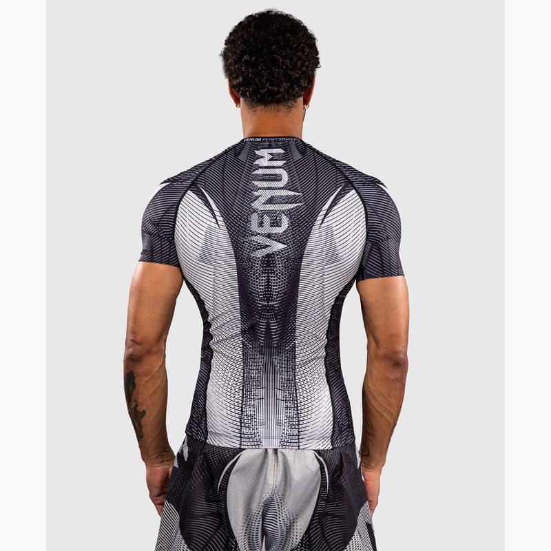 Pánsky rashguard Venum Galactic 3.0 Rashguard SS off white/black 3