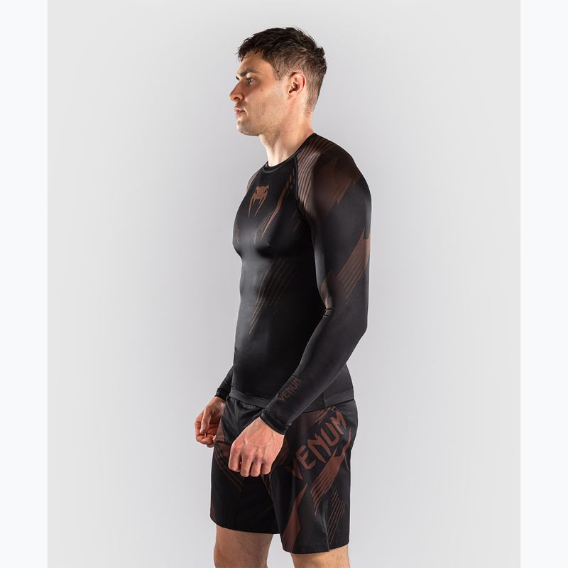 Pánsky rashguard s dlhým rukávom Venum No-Gi 6.0 Rashguard black/brown 4
