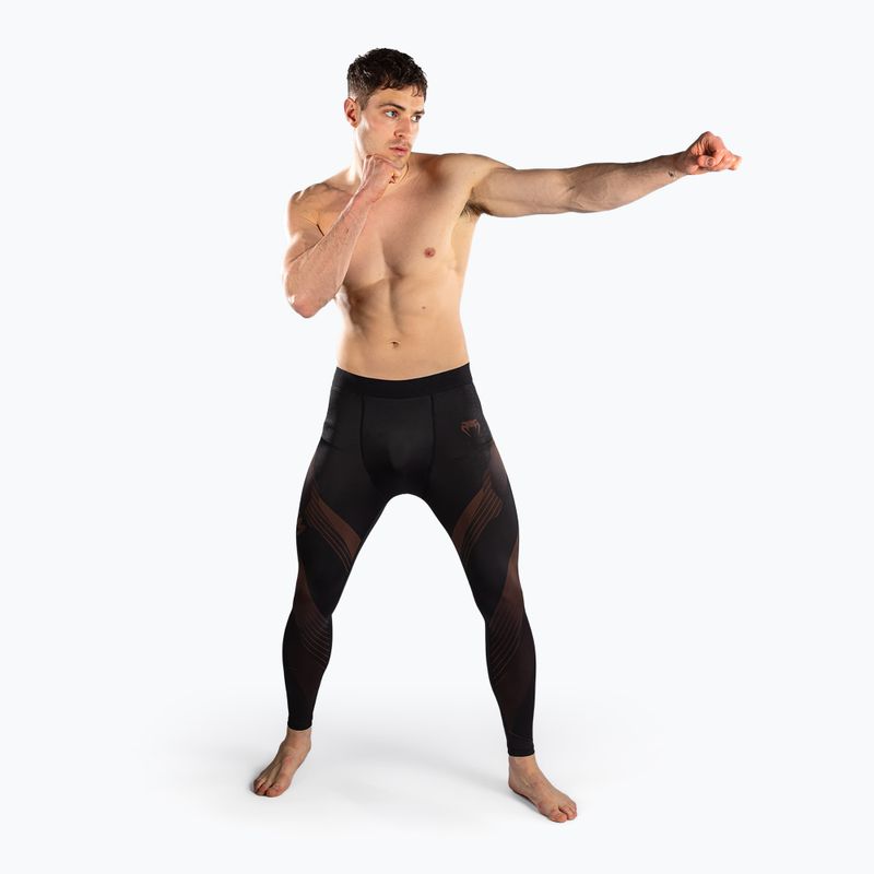 Pánske tréningové legíny Venum No-Gi 6.0 Spats Black/Brown 2