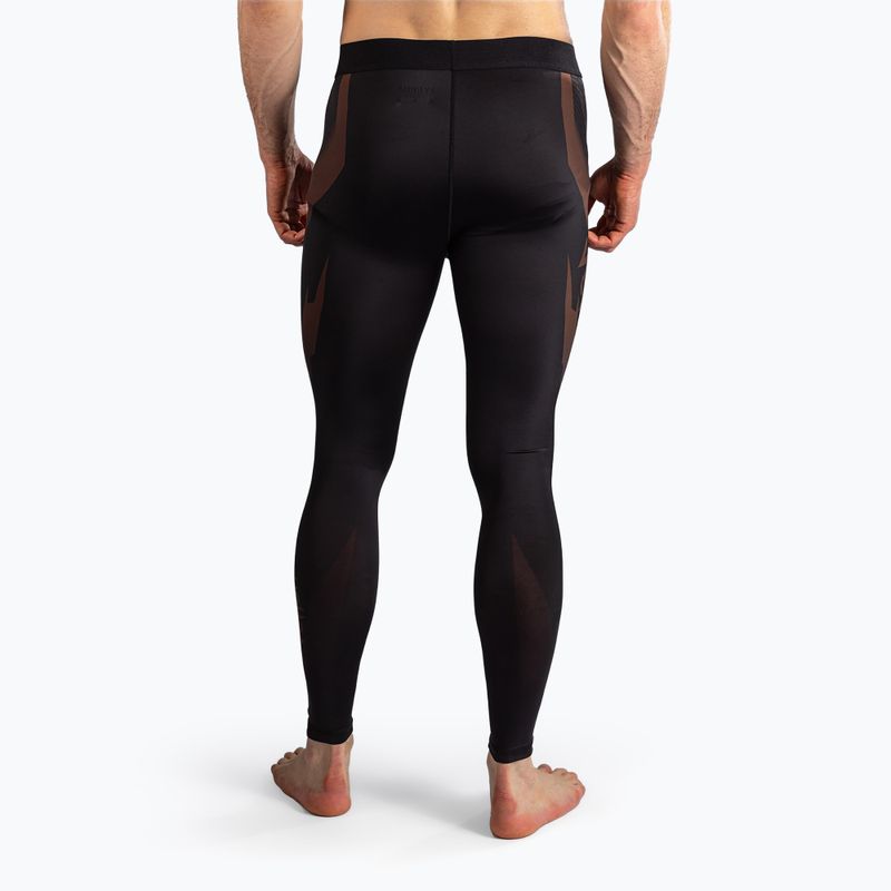 Pánske tréningové legíny Venum No-Gi 6.0 Spats Black/Brown 3
