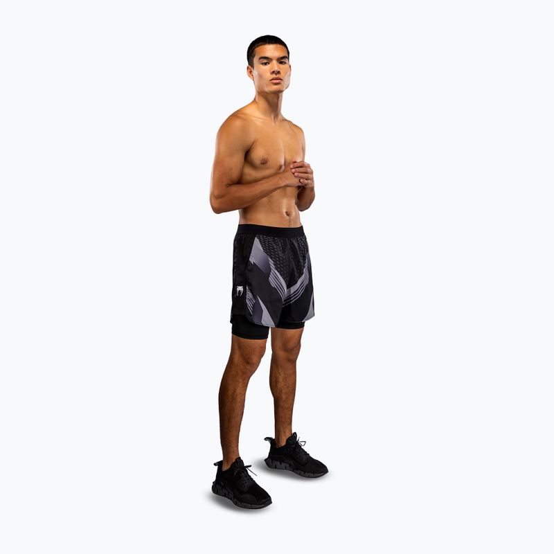 Pánske tréninkové šortky Venum No-Gi 6.0 Training black/white 2