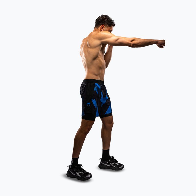 Pánske tréninkové šortky Venum No-Gi 6.0 Training black/blue 2
