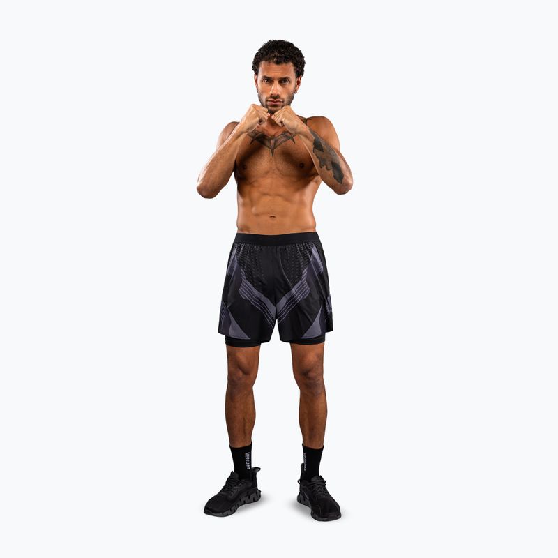 Pánske tréninkové šortky Venum No-Gi 6.0 Training black/grey 2
