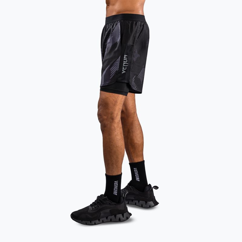 Pánske tréninkové šortky Venum No-Gi 6.0 Training black/grey 4