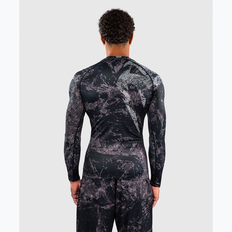 Pánsky rashguard s dlhým rukávom Venum Rage & Workout Rashguard LS black/grey 3