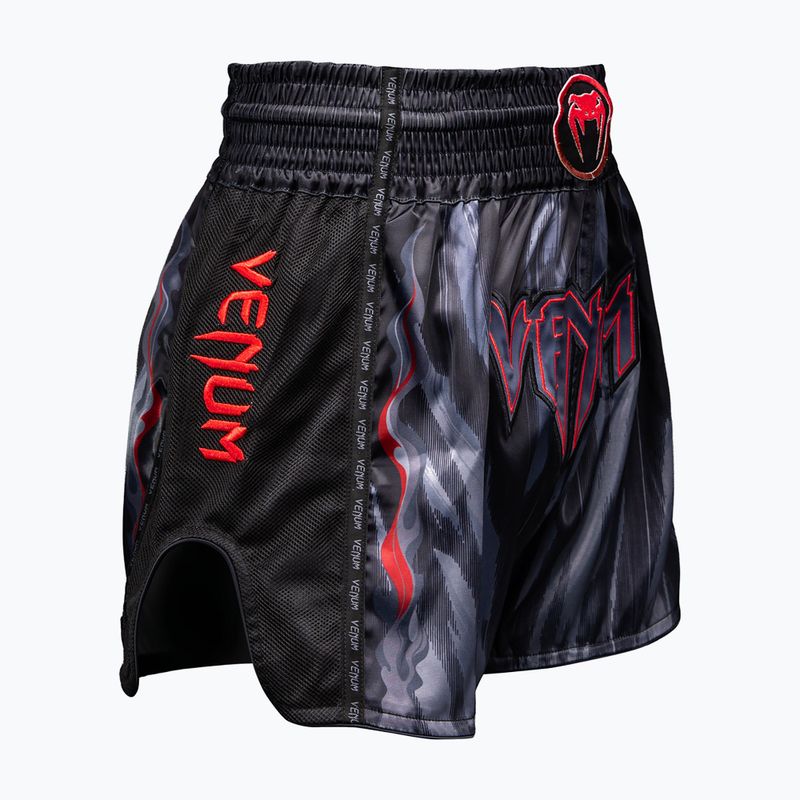 Pánske tréninkové šortky Venum Demon Muay Thai black/grey 4
