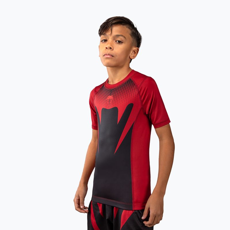 Detský rashguard Venum Attack Rashguard SS black/red 3