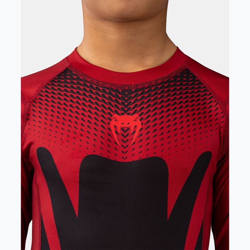 Detský rashguard Venum Attack Rashguard SS black/red 5