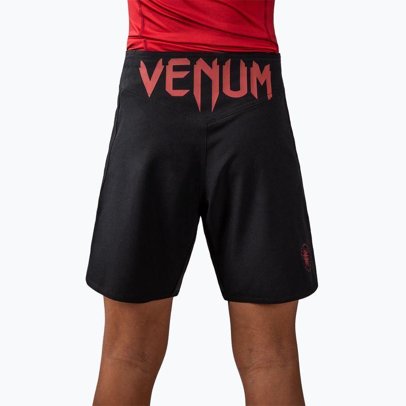 Detské tréningové šortky Venum Attack Fight black/red 4
