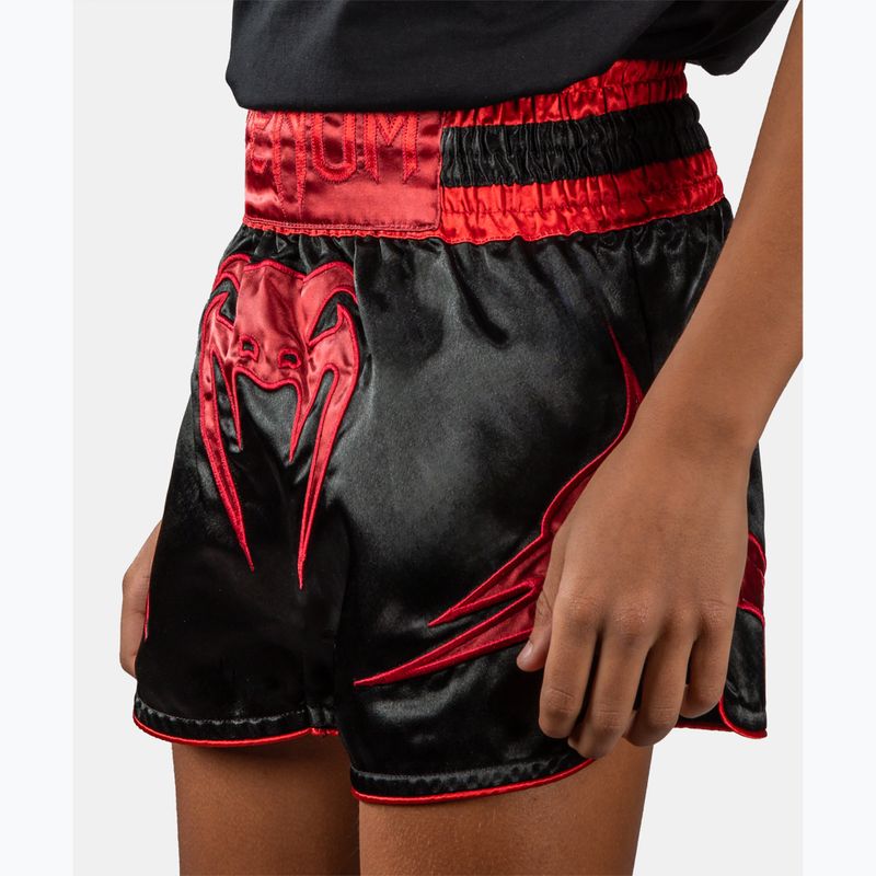 Detské tréningové šortky Venum Attack Muay Thai black/red 4
