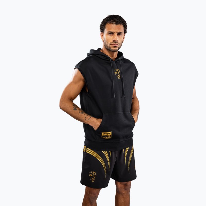 Pánska mikina Venum x Mike Tyson Tiger Sleeveless Hoodie black/gold 2