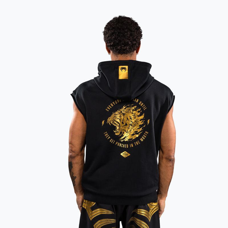 Pánska mikina Venum x Mike Tyson Tiger Sleeveless Hoodie black/gold 3