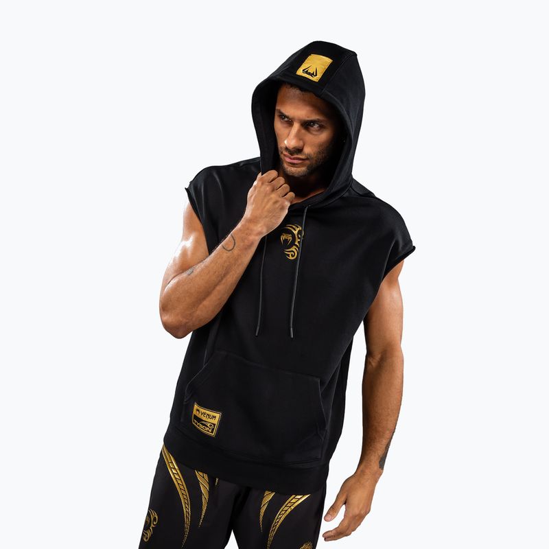 Pánska mikina Venum x Mike Tyson Tiger Sleeveless Hoodie black/gold 4