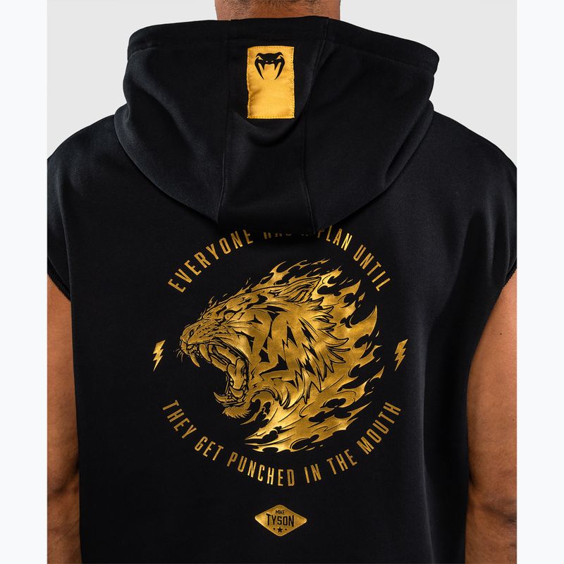 Pánska mikina Venum x Mike Tyson Tiger Sleeveless Hoodie black/gold 7